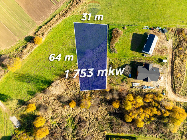 Budowlana działka w Siedlcu | Krzeszowice - 1753m2