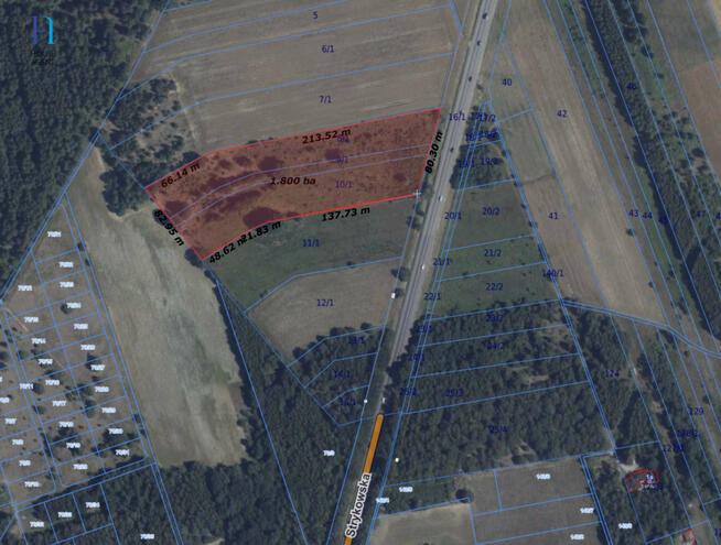 Działka inwestycyjna Stary Imielnik gm. Stryków,