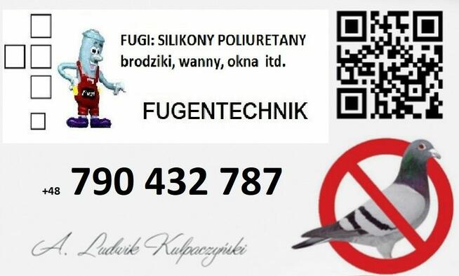 Uszczelnianie silikon Opole Fugentechnik brodziki wanny