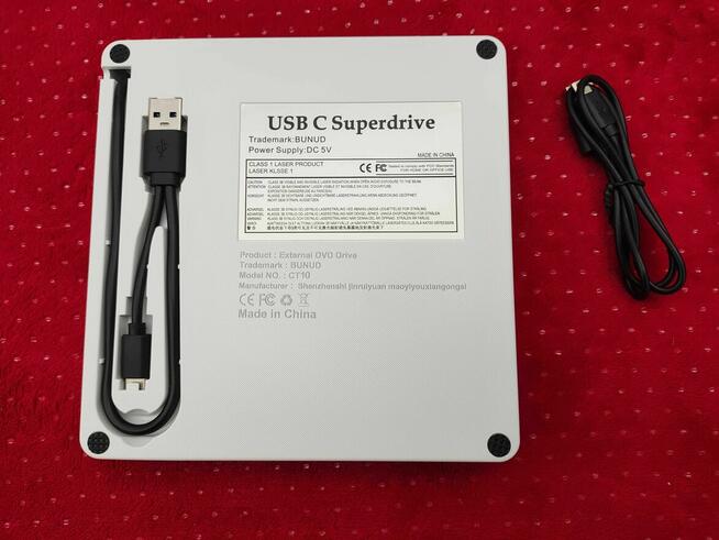 Nagrywarka Zewnętrzna Przenośna DVD CD Napęd Optyczny USB3.0