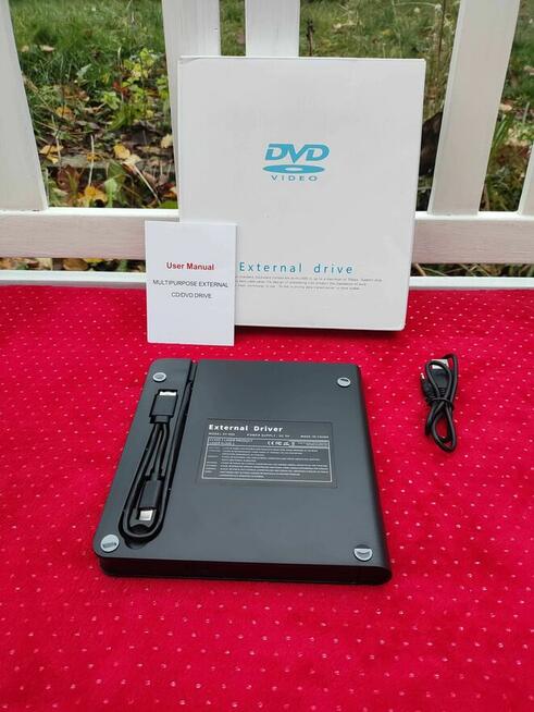 Nagrywarka Zewnętrzna DVD DL CD RW USB3.0 SD do Komputera PC