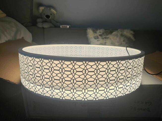 Lampa LED Plafon 5504-2L biała Sufitowa na Sufit duża ring