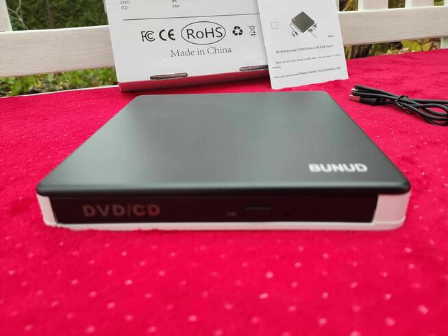 Nagrywarka Zewnętrzna Przenośna DVD CD Napęd Optyczny USB3.0