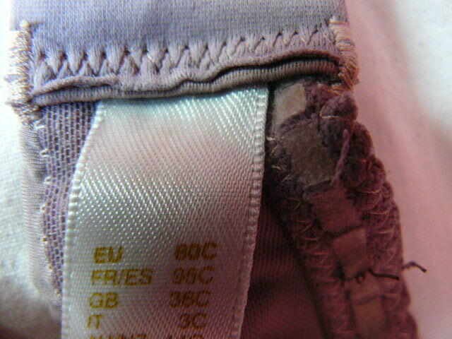 Biustonosz popielaty 80C bez ramiaczek