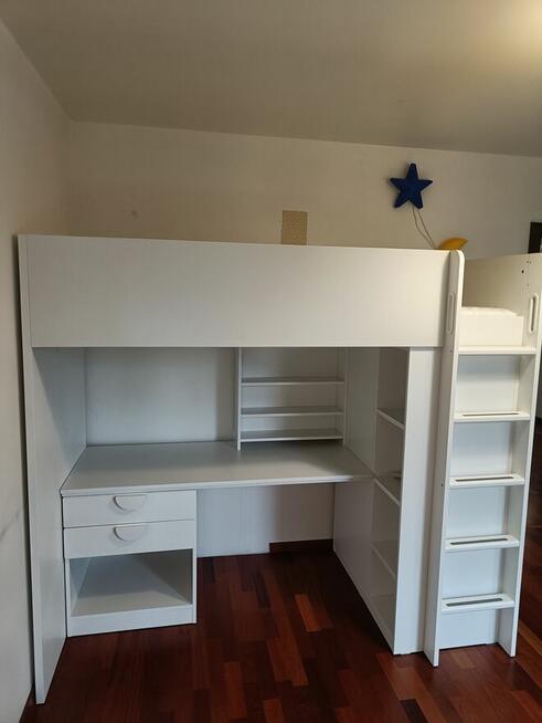 Piękne łózko na antresoli z biurkiem, szafą i gratisami!!!