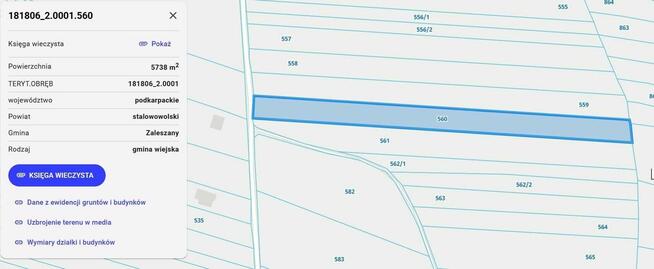 Działka w Dzierdziówce 57 ar