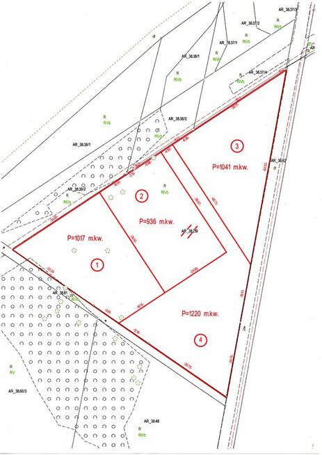 Działki budowlane w Obornikach Śląskich przy lesie