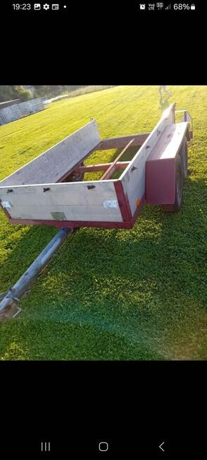 Przyczepa sam z najazdem do traktorka itp.