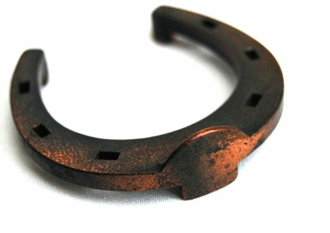 Miedziana podkowa na szczęście, podkówka, miedź, kowalstwo