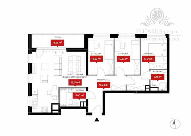 Duże Mieszkanie 81,64m2 z widokiem na rzekę /Wrocław, Kleczków