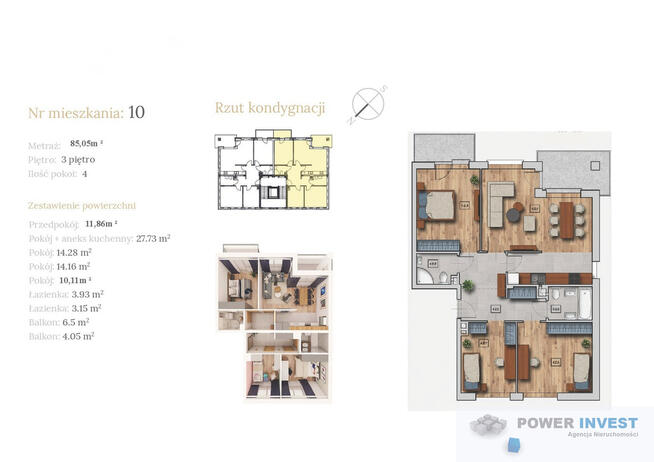 4 - pokojowe w Czarnochowicach