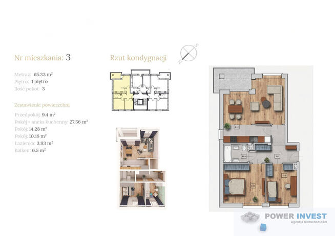 3 - pokojowe w Czarnochowicach