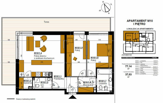 Apartament > 77,10 m2