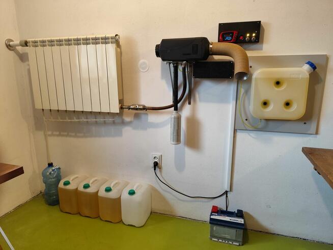 Montaż ogrzewanie garażu warsztatu ocieplanie namiot WEBASTO