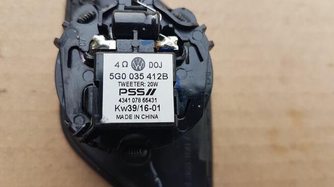 VW GOLF GŁOŚNIK WYSOKOTONOWY DRZWI TYŁ 5G0035412B