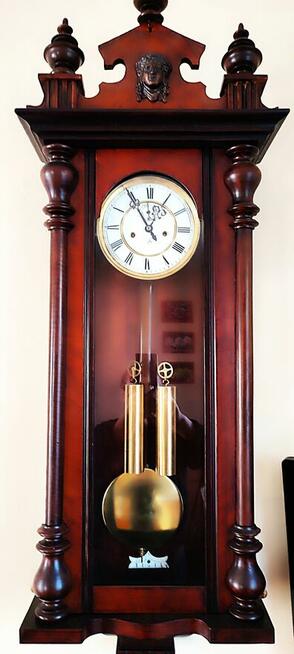 Zegar wiszacy stary linkowy G,B ,piekny w pełni sprawny