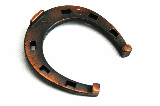 Miedziana podkowa na szczęście, podkówka, miedź, kowalstwo