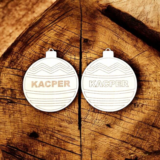 Zestaw Drewnianych Bombek Do Malowania, OZDOBY ŚWIĄTECZNE, D