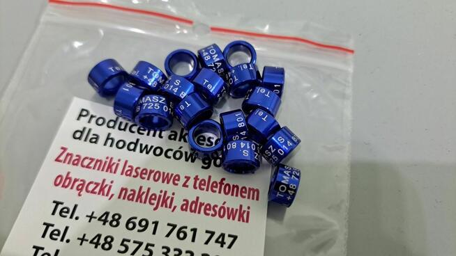 Obrączki aluminiowe 7 9 10 mm dla gołębi, ptaków PZHGP