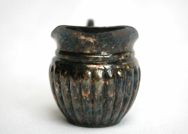 Posrebrzany mlecznik platerowany srebrem Resovia PRL