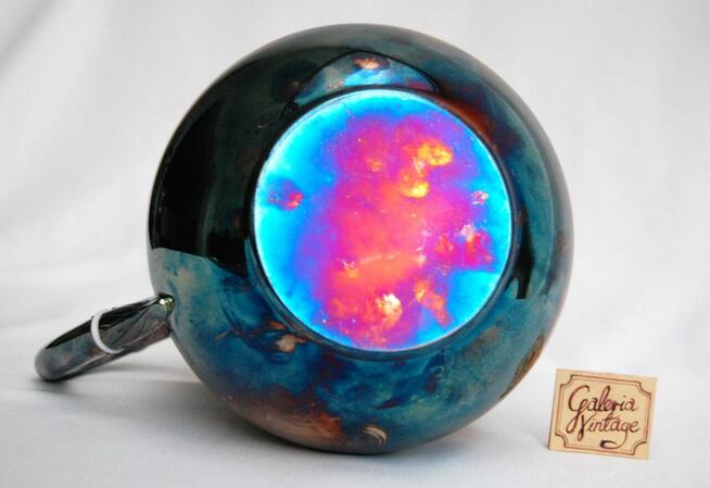 Posrebrzany dzbanek platerowany srebrem konwalie Resovia PRL