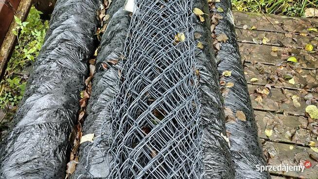 SIATKA 3.6mm 6,5x6,5cm 1,5m-10mbx8 szt-POWLEKANA PCV GRAFIT