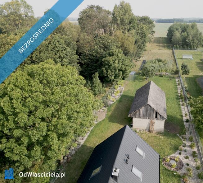 Siedlisko z unikalnym ponad 100 letnim drewnianym domem, całorocznym, po remoncie