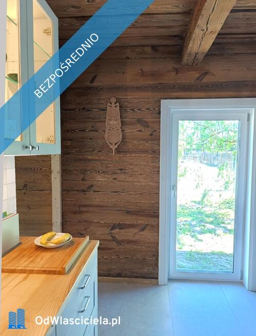 Siedlisko z unikalnym ponad 100 letnim drewnianym domem, całorocznym, po remoncie