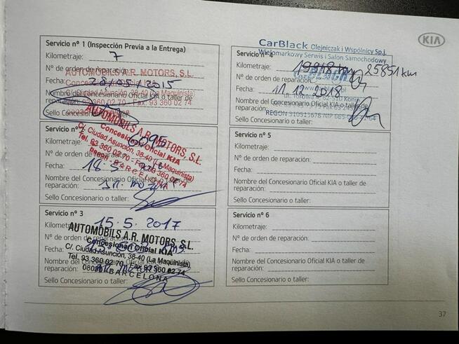 Kia Carens PROMOCJA - Pisemna Gwarancja 12 miesięcy