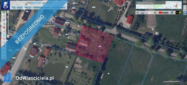 DZIAŁKA BUDOWLANA 3150m2 HUTA ŻUŁAWSKA (MILEJEWO)