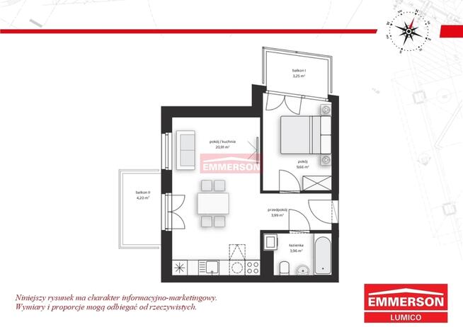 2 pokoje w zielonej okolicy