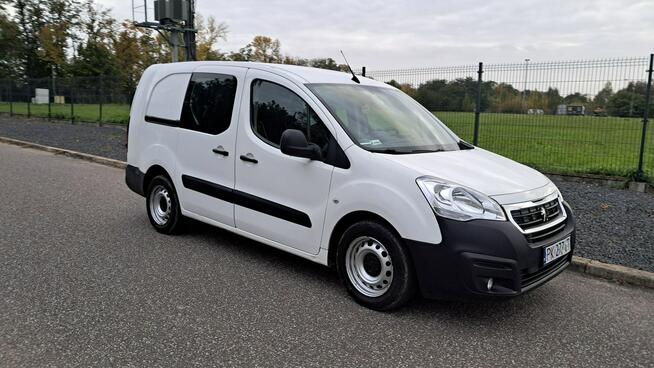 Peugeot Partner Long Tempomat 1.6HDi 2017r Klima Hak Czujniki Ekran
