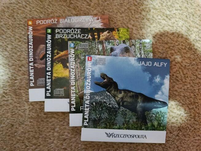 Komplet płyt DVD o Dinozaurach
