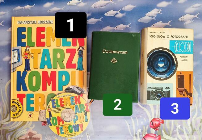 Książka fotograficzna, komputerowa, medyczna