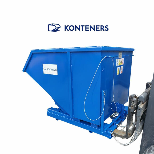 Kontener wywrotka , mulda na widły 1m3 / RECYKLING/ ODPADY