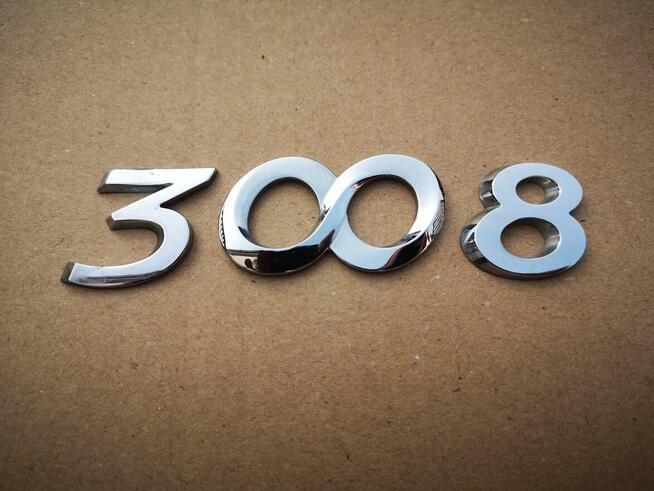 PEUGEOT 3008 emblemat napis cyfry klapy tył