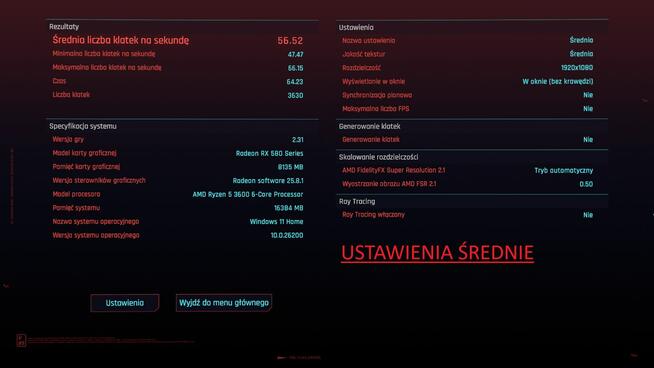 Komputer do gier Ryzen 5 3600 / RX 580 / 16GB / 512GB NVMe /