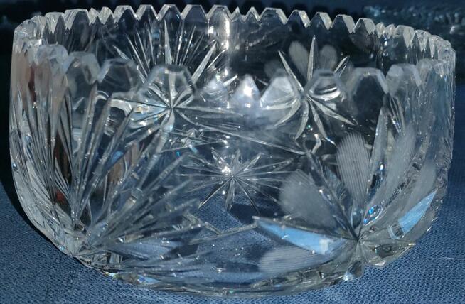 Zestaw szkła kryształowego -salaterka, misa ,patera (nr.1-4)