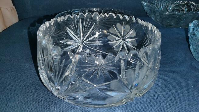 Zestaw szkła kryształowego -salaterka, misa ,patera (nr.1-4)