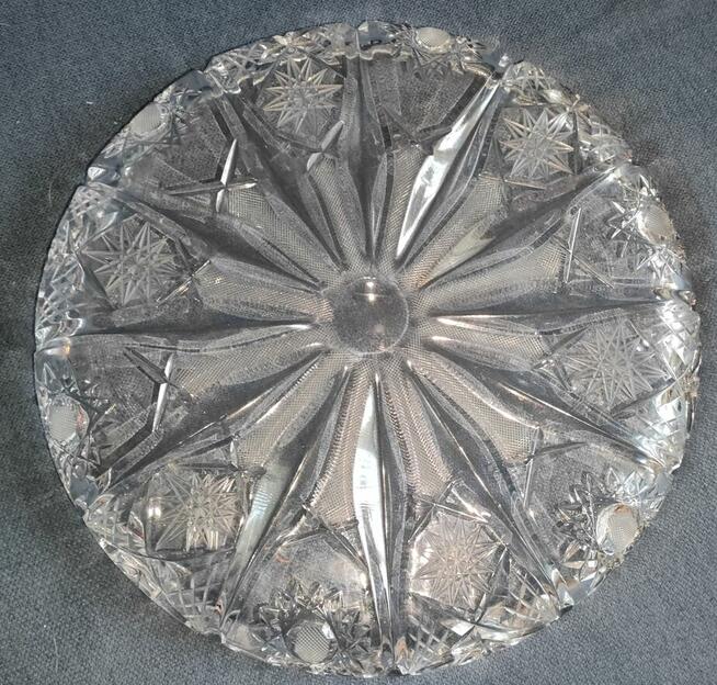 Zestaw szkła kryształowego -salaterka, misa ,patera (nr.1-4)