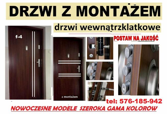 Drzwi do mieszkania w bloku ZEWNĘTRZNE wejściowe akustyczne
