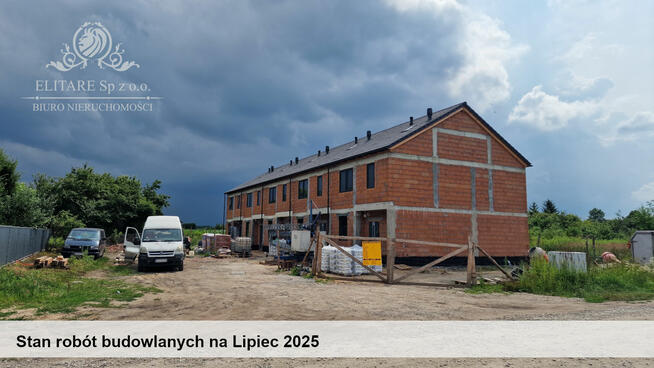 DOM szereg SKRAJNY 103,02m na działce 321m2m2, Iwiny Siechnice