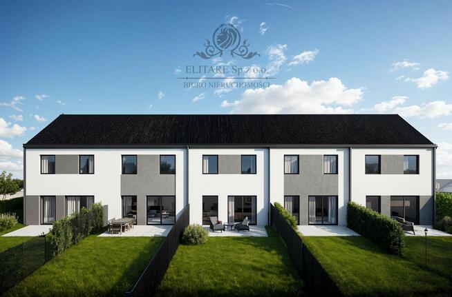 DOM szereg SKRAJNY 103,02m na działce 321m2m2, Iwiny Siechnice