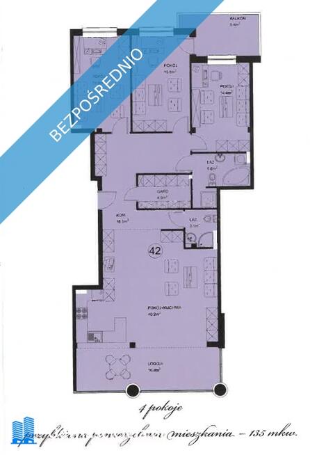 Okazja apartament 135 m², pom. gosp, balkon i miejsce parkingowe