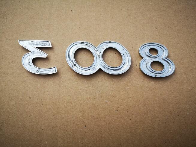 PEUGEOT 3008 emblemat napis cyfry klapy tył