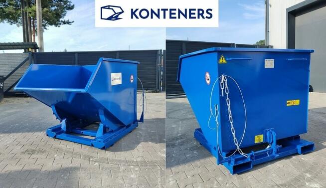 Kontener samowyładowczy 1m3 1000L do wózka widłowego LINDE