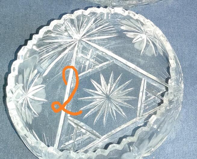 Zestaw szkła kryształowego -salaterka, misa ,patera (nr.1-4)