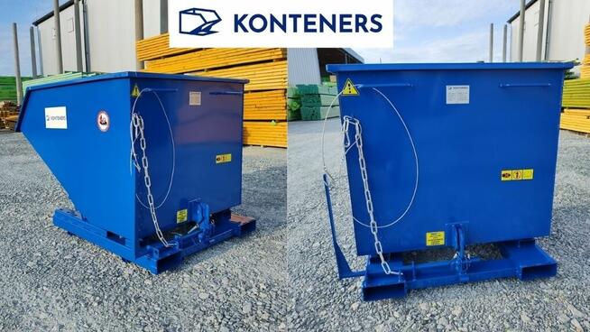 Kontener samowyładowczy 1m3 1000L do wózka widłowego LINDE