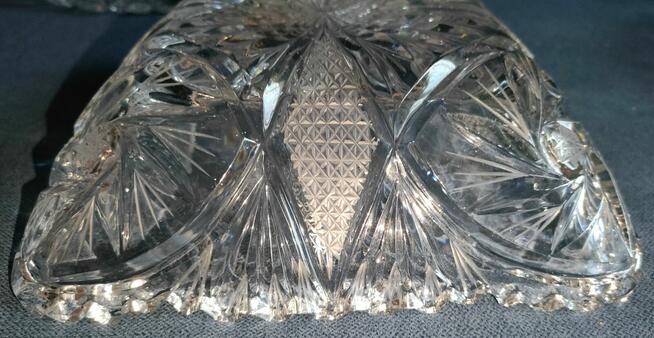 Zestaw szkła kryształowego -salaterka, misa ,patera (nr.1-4)