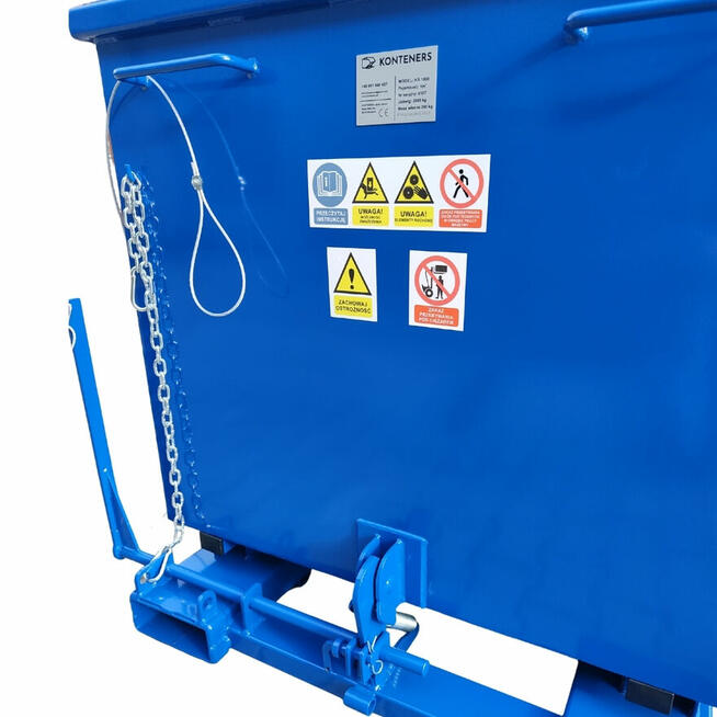 Kontener wywrotka , mulda na widły 1m3 / RECYKLING/ ODPADY